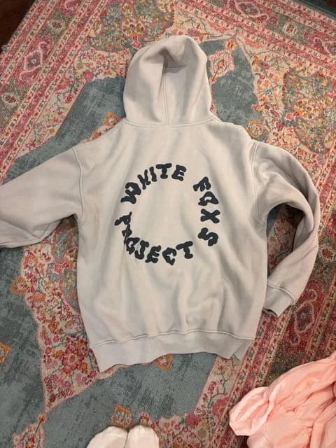 White fox hoodie