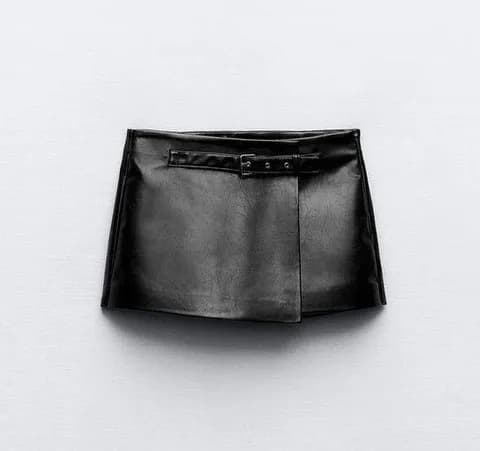 ZARA Leather Skort