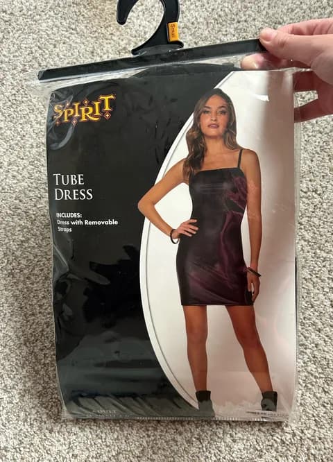 Spirit Halloween Black Dress with adjustable straps