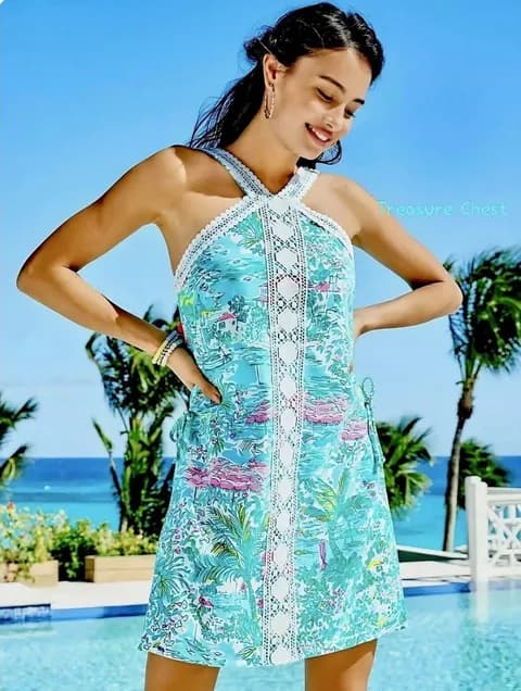 Lilly Pulitzer Ryder Romper Green Sunshine City Size 00 Beauty!