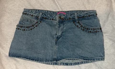 Edikted Skirt Mini Denim