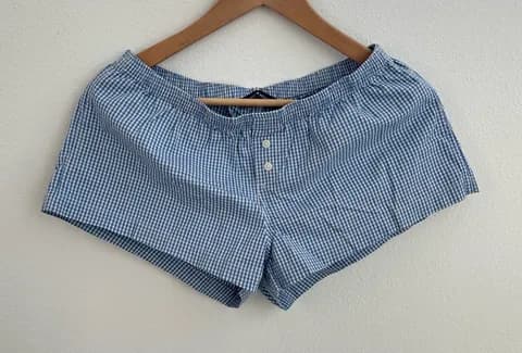 Brandy Melville blue and white shorts