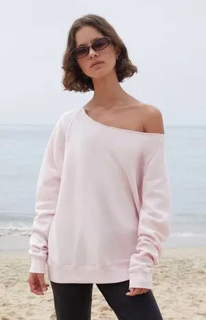 Pink Brandy Melville Sweatshirt Crewneck