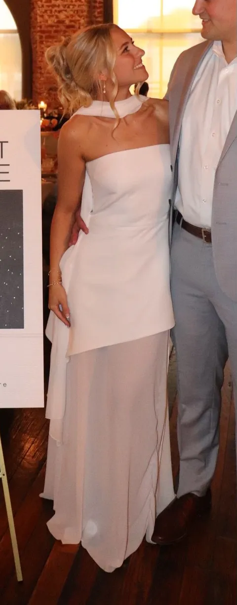 Matters Store Dress and Scarf White