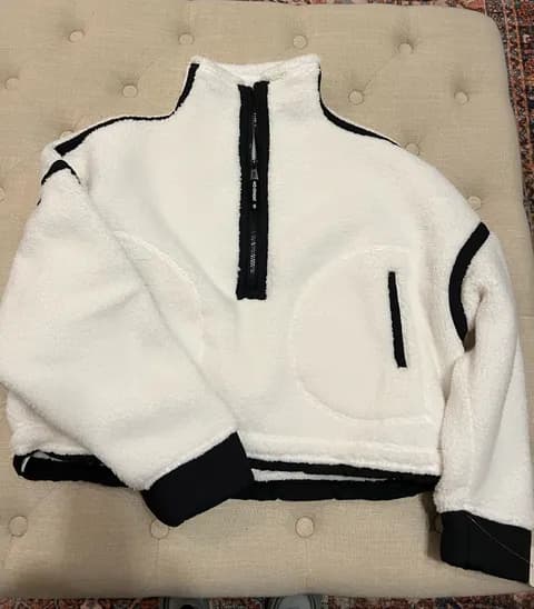 Mountain High Half Zip Fleece White XS