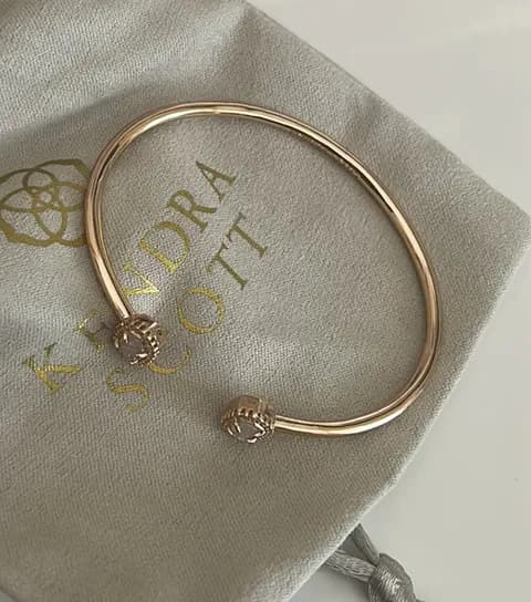 Kendra Scott Rose Gold Adjustable Bracelet Bangle