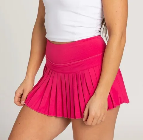 hot pink skirt