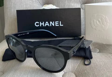 AUTHENTIC Black Chanel Sunglasses