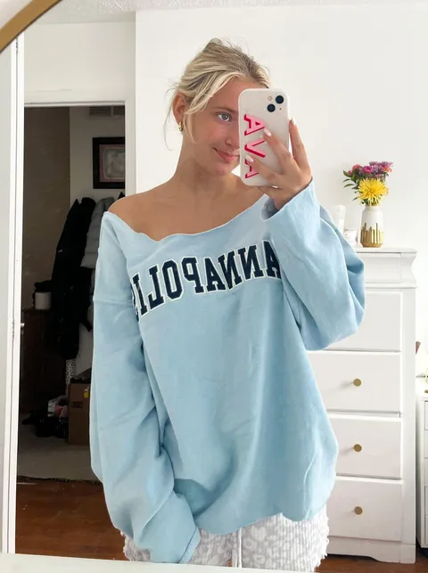 slouchy oversized crewneck