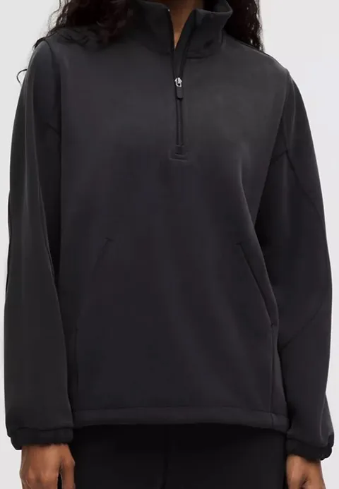 Lululemon softstreme Black Lululemon quarter zip sweatshirt #lululemon
