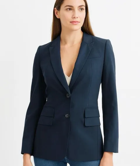 BOSS-Hugo Boss fundamental Wool navy suit blazer