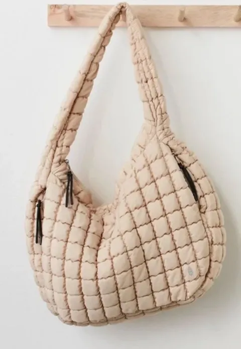Free People Quilted Carryall Shoulder Bag
Quilted Tan Shoulder Bag