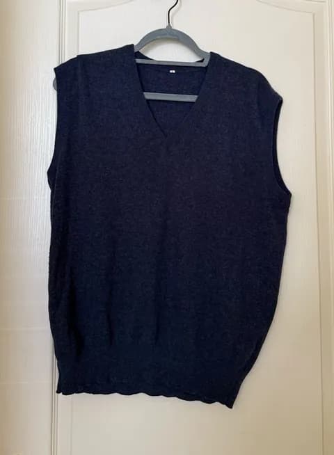 Navy V-Neck Sweater Vest