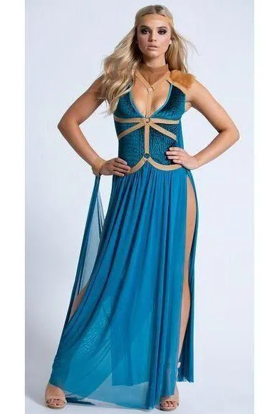 NEW Khaleesi Game of Thrones Maiden of the Throne Sexy Costume Size Large Blue