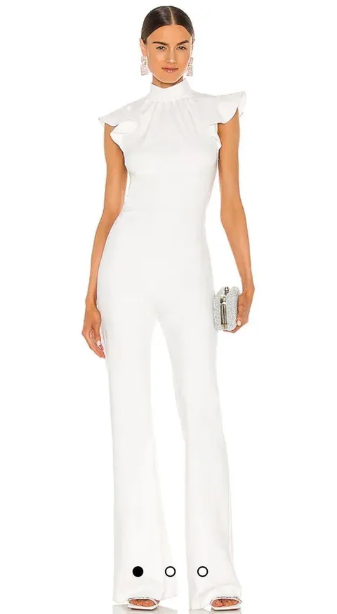 X REVOLVE Davina Jumpsuit in Optic White small