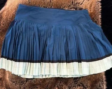 Blue Lululemon Pleated Mini Skirt