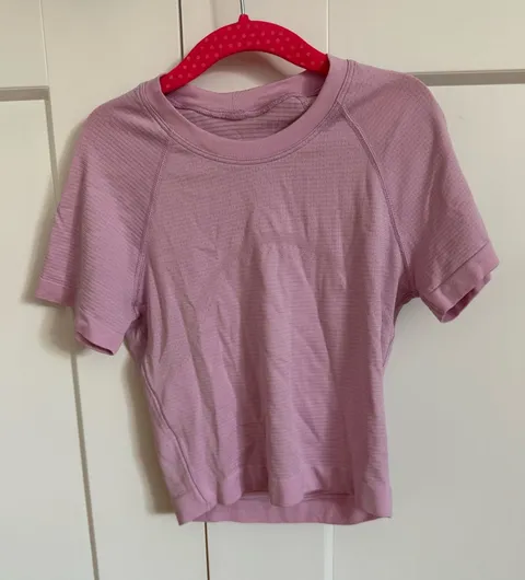 Swiftly Tech Cropped Lululemon Short Sleeve 2.0 Pink Baby