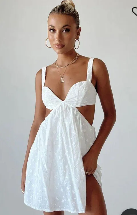 Princess Polly white mini dress