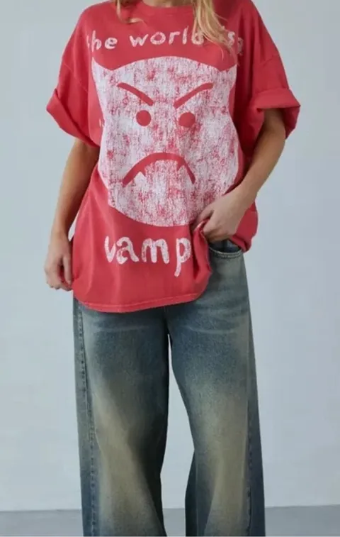 New Smashing Pumpkins The World Is A Vampire Graphic Tee Urban Outfitters L/Xl