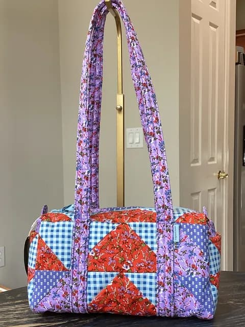 Vera Bradley Flying Geese Patchwork Original 100 Handbag