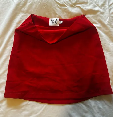 Red Mini Skirt Princess Polly