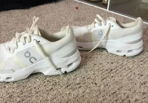 On Running Women's White Cloudpulse Running Shoes Size 7.5