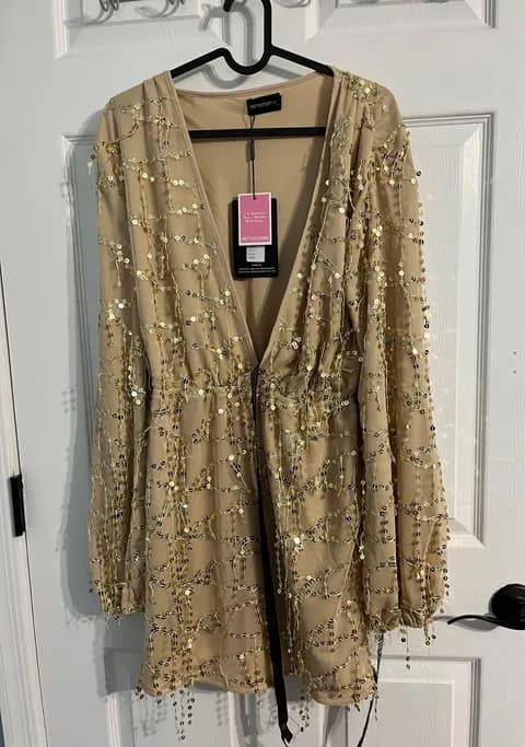Gold Glittered Romper