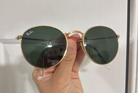Ray-Ban Round Metal Sunglasses Gold