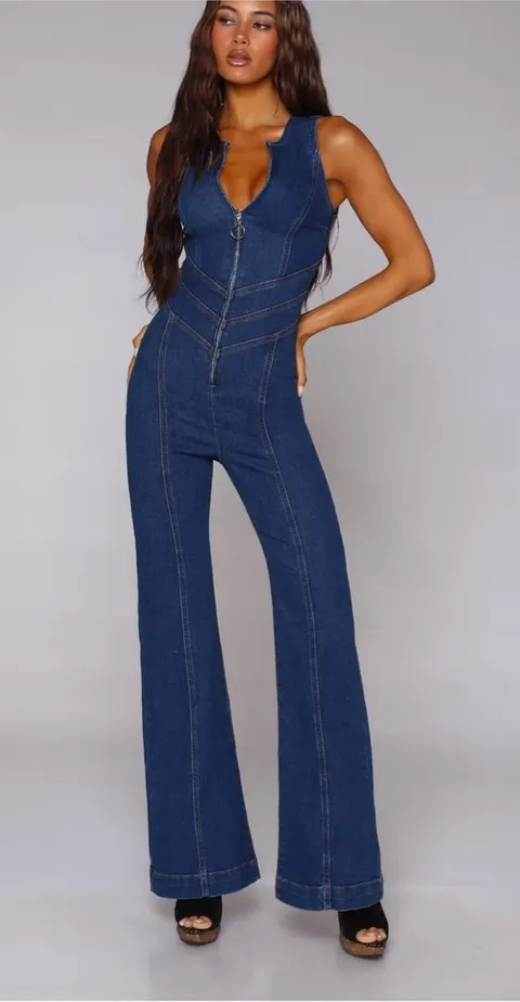 Revice Denim Jumpsuit Heartthrob Hollywood