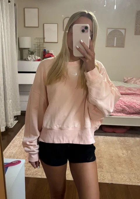 Cropped Crew Neck Sweatshirt