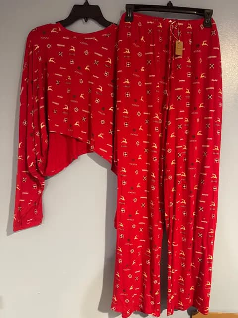 SKIMS Crop Long Sleeve Pajama