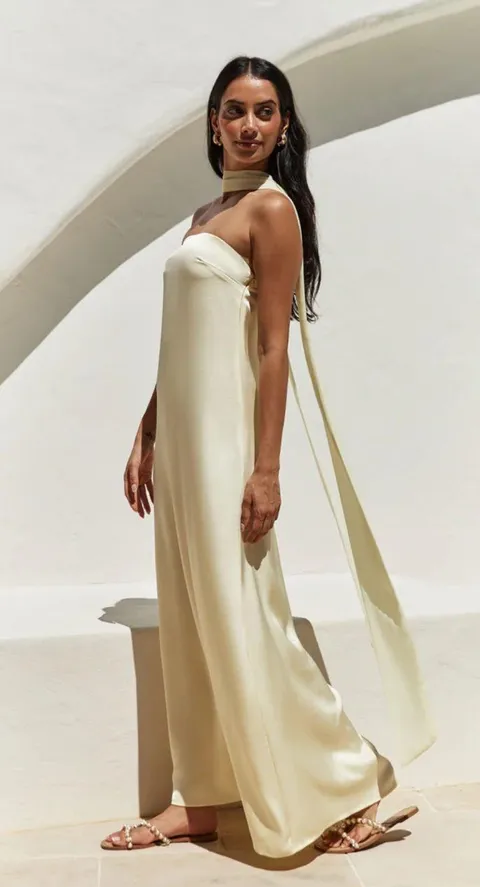 Fortunate One Maxi Dress Yellow