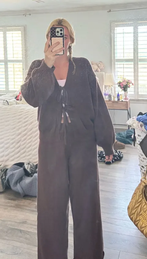 Brown cozy set Size M
