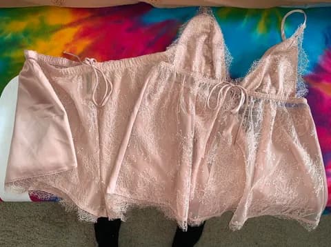 Pink Lace Lingerie