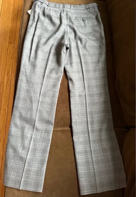 Gray & Purple Straight Leg Glen Plaid Dress Pants Slacks SZ 8 Great Cond