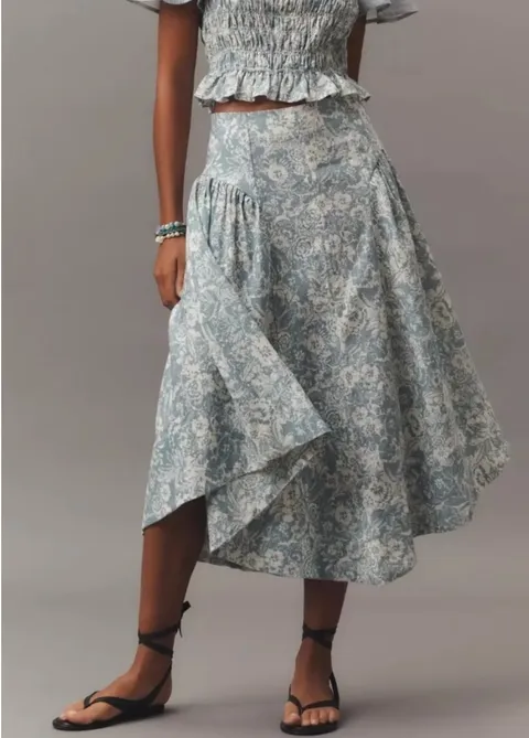 Anthropologie Skirt Floral