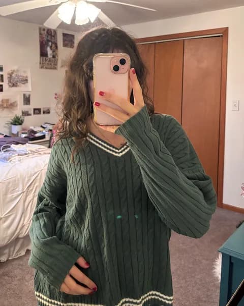 Hollister Dark Green Sweater