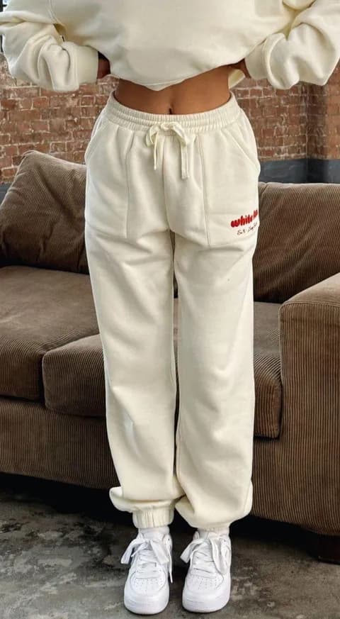 White Fox Sweatpants
