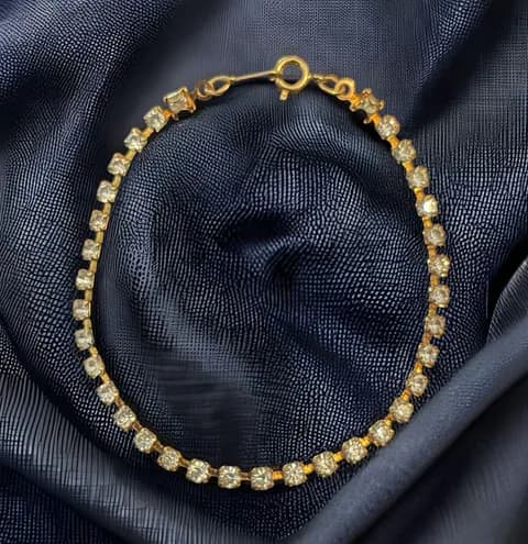 Vintage Gold Plated Tennis Bracelet