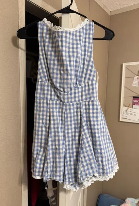 Gingham Romper