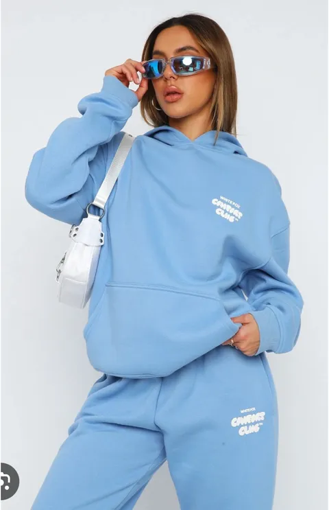 White fox comfort club matching set