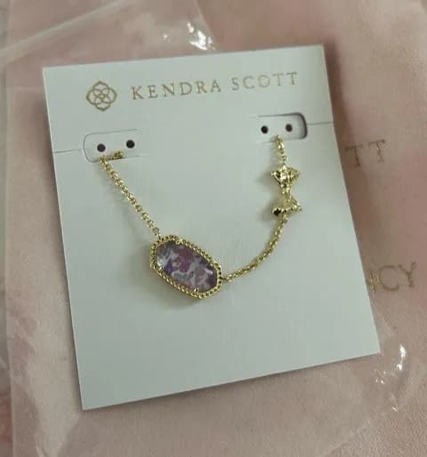 Kendra Scott x Love Shack Fancy Necklace in Purple