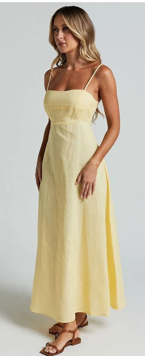 yellow Midi Dress