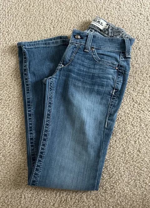 Ariat Mid-Rise Straight Leg Jeans