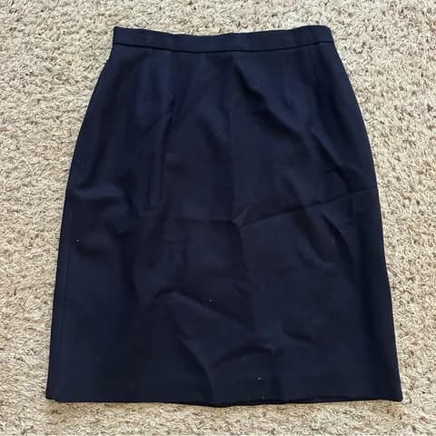 Vintage 100% Wool Blend Pencil Skirt Size 12 Classic Work Wear corporatechic