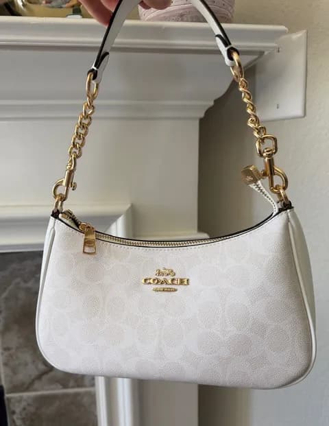 Coach Teri Shoulder Bag White