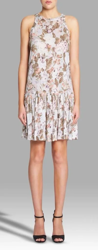 REBECCA TAYLOR PENELOPE JERSEY DRESS - SKY BLUE size small