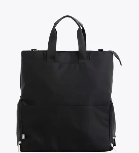 BEIS Black Convertible Tote-to-Backpack