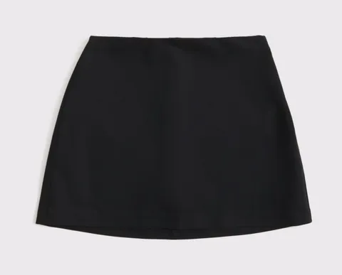 Abercrombie Scarlett Mini Skort Linen White
