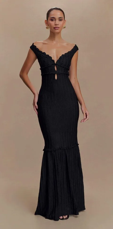 Meshki Dress Maxi Black